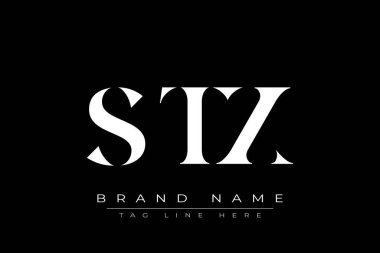 STX soyut harf logosu tasarımı. Bu logo üç soyut harf tarafından tasarlanmıştır..