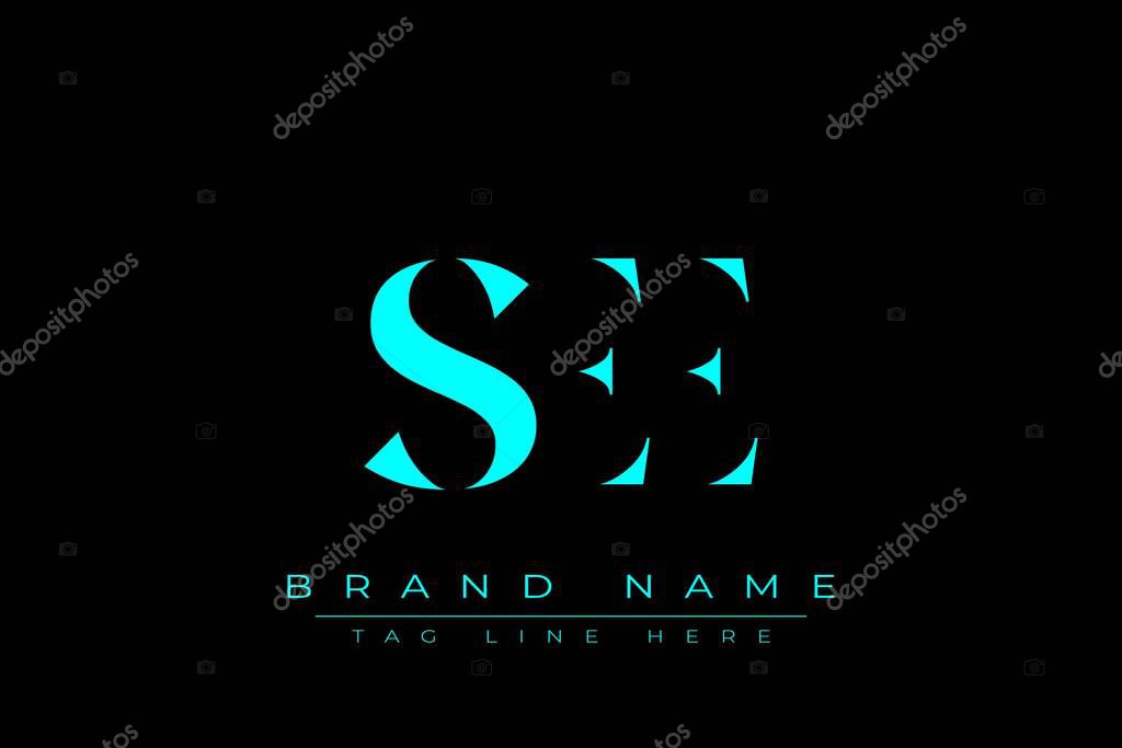 SEE abstract letter logo design. This logo is designed by three abstract letters.