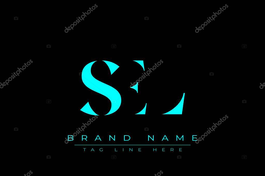 SEL abstract letter logo design. This logo is designed by three abstract letters.