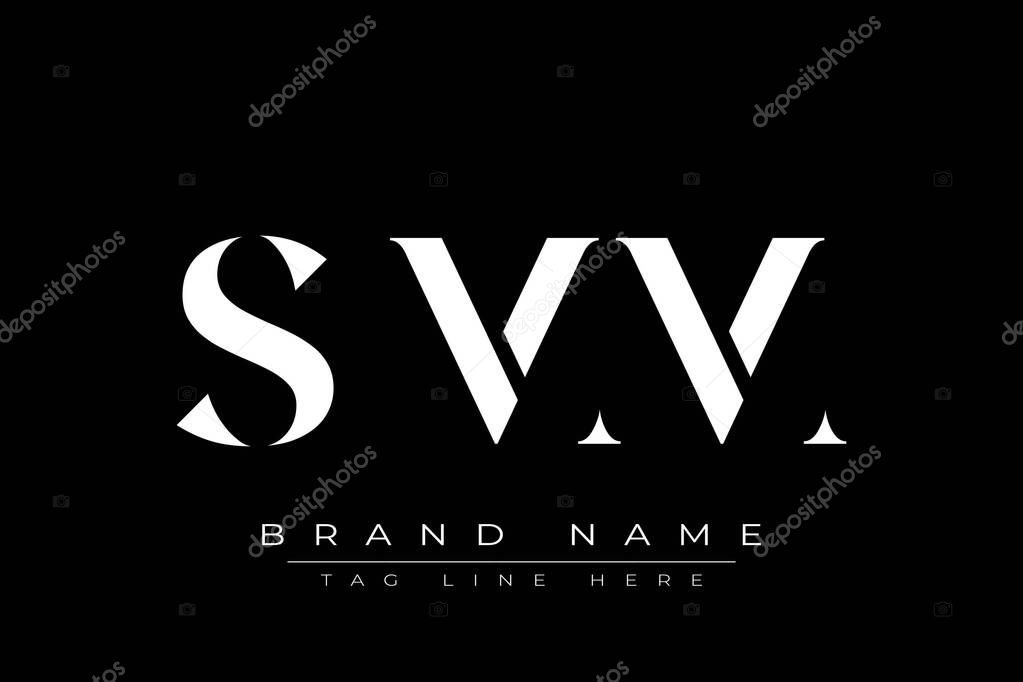 SMM abstract letter logo design. This logo is designed by three abstract letters.