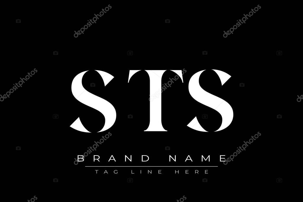 STS abstract letter logo design. This logo is designed by three abstract letters.