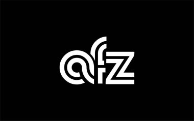 AFZ Yaratıcı Eşsiz Modern Harf Logosu Tasarımı. Benzersiz bir harf dizaynına sahip stilize logo, soyut minimalist estetik ve modern cazibe sunar.