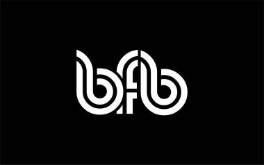 BFB Yaratıcı Eşsiz Modern Harf Logosu Tasarımı. Benzersiz bir harf dizaynına sahip stilize logo, soyut minimalist estetik ve modern cazibe sunar.