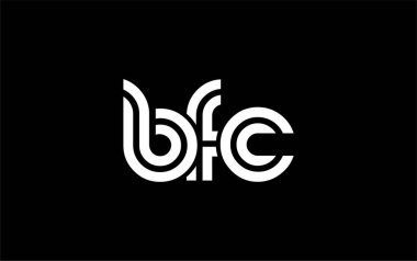 BFC Yaratıcı Eşsiz Modern Harf Logosu Tasarımı. Benzersiz bir harf dizaynına sahip stilize logo, soyut minimalist estetik ve modern cazibe sunar.