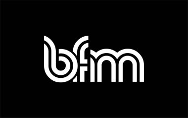 BFM Yaratıcı Eşsiz Modern Harf Logosu Tasarımı. Benzersiz bir harf dizaynına sahip stilize logo, soyut minimalist estetik ve modern cazibe sunar.