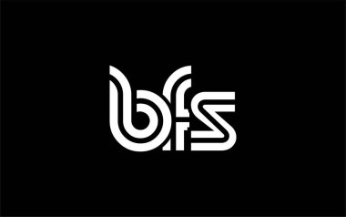 BFS Yaratıcı Eşsiz Modern Harf Logosu Tasarımı. Benzersiz bir harf dizaynına sahip stilize logo, soyut minimalist estetik ve modern cazibe sunar.