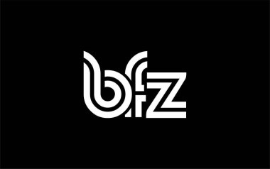 BFZ Yaratıcı Eşsiz Modern Harf Logosu Tasarımı. Benzersiz bir harf dizaynına sahip stilize logo, soyut minimalist estetik ve modern cazibe sunar.