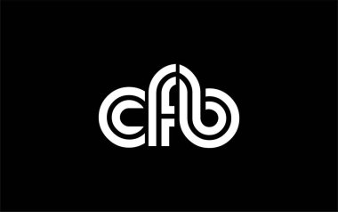 CFB Yaratıcı Eşsiz Modern Harf Logosu Tasarımı. Benzersiz bir harf dizaynına sahip stilize logo, soyut minimalist estetik ve modern cazibe sunar.