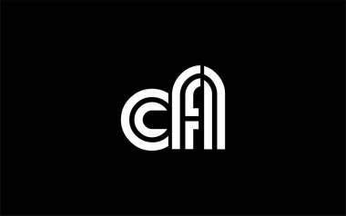 CFL Yaratıcı Eşsiz Modern Harf Logosu Tasarımı. Benzersiz bir harf dizaynına sahip stilize logo, soyut minimalist estetik ve modern cazibe sunar.