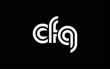 CFQ Yaratıcı Eşsiz Modern Harf Logosu Tasarımı. Benzersiz bir harf dizaynına sahip stilize logo, soyut minimalist estetik ve modern cazibe sunar.
