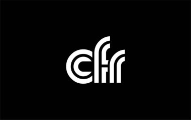 CFR Yaratıcı Eşsiz Modern Harf Logosu Tasarımı. Benzersiz bir harf dizaynına sahip stilize logo, soyut minimalist estetik ve modern cazibe sunar.