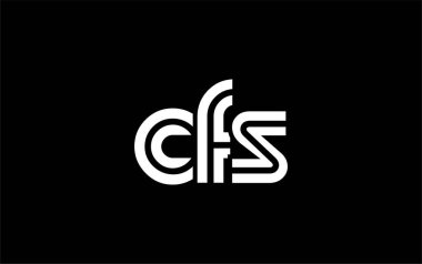 CFS Yaratıcı Eşsiz Modern Harf Logosu Tasarımı. Benzersiz bir harf dizaynına sahip stilize logo, soyut minimalist estetik ve modern cazibe sunar.