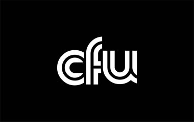 CFU Yaratıcı Eşsiz Modern Harf Logosu Tasarımı. Benzersiz bir harf dizaynına sahip stilize logo, soyut minimalist estetik ve modern cazibe sunar.