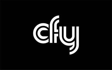 CFY Yaratıcı Eşsiz Modern Harf Logosu Tasarımı. Benzersiz bir harf dizaynına sahip stilize logo, soyut minimalist estetik ve modern cazibe sunar.