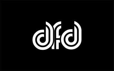 EFR Yaratıcı Eşsiz Modern Harf Logosu Tasarımı. Benzersiz bir harf dizaynına sahip stilize logo, soyut minimalist estetik ve modern cazibe sunar.