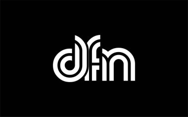 FFB Yaratıcı Eşsiz Modern Harf Logosu Tasarımı. Benzersiz bir harf dizaynına sahip stilize logo, soyut minimalist estetik ve modern cazibe sunar.
