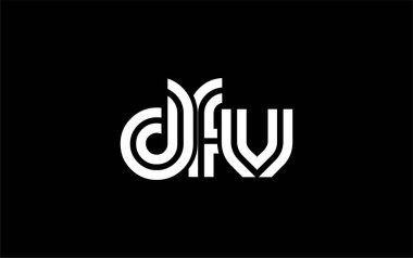 FFJ Yaratıcı Eşsiz Modern Harf Logosu Tasarımı. Benzersiz bir harf dizaynına sahip stilize logo, soyut minimalist estetik ve modern cazibe sunar.