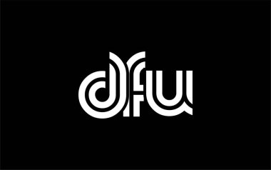 FFI Yaratıcı Eşsiz Modern Harf Logosu Tasarımı. Benzersiz bir harf dizaynına sahip stilize logo, soyut minimalist estetik ve modern cazibe sunar.