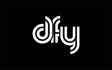 FFM Yaratıcı Eşsiz Modern Harf Logosu Tasarımı. Benzersiz bir harf dizaynına sahip stilize logo, soyut minimalist estetik ve modern cazibe sunar.