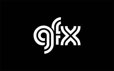GFX Yaratıcı Eşsiz Modern Harf Logosu Tasarımı. Benzersiz bir harf dizaynına sahip stilize logo, soyut minimalist estetik ve modern cazibe sunar.