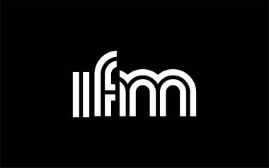 IFM Yaratıcı Eşsiz Modern Harf Logosu Tasarımı. Benzersiz bir harf dizaynına sahip stilize logo, soyut minimalist estetik ve modern cazibe sunar.