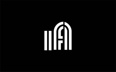IFL Yaratıcı Eşsiz Modern Harf Logosu Tasarımı. Benzersiz bir harf dizaynına sahip stilize logo, soyut minimalist estetik ve modern cazibe sunar.