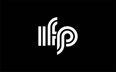 IFP Yaratıcı Eşsiz Modern Harf Logosu Tasarımı. Benzersiz bir harf dizaynına sahip stilize logo, soyut minimalist estetik ve modern cazibe sunar.