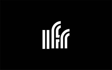 IFR Yaratıcı Eşsiz Modern Harf Logosu Tasarımı. Benzersiz bir harf dizaynına sahip stilize logo, soyut minimalist estetik ve modern cazibe sunar.