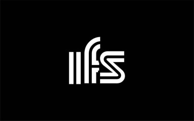IFS Yaratıcı Eşsiz Modern Harf Logosu Tasarımı. Benzersiz bir harf dizaynına sahip stilize logo, soyut minimalist estetik ve modern cazibe sunar.