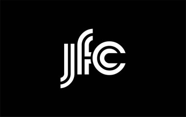 JFC Yaratıcı Eşsiz Modern Harf Logosu Tasarımı. Benzersiz bir harf dizaynına sahip stilize logo, soyut minimalist estetik ve modern cazibe sunar.