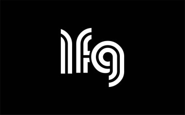 LFG Yaratıcı Eşsiz Modern Harf Logosu Tasarımı. Benzersiz bir harf dizaynına sahip stilize logo, soyut minimalist estetik ve modern cazibe sunar.