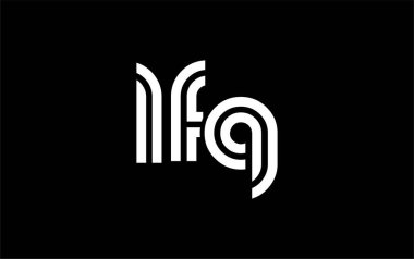 LFQ Yaratıcı Eşsiz Modern Harf Logosu Tasarımı. Benzersiz bir harf dizaynına sahip stilize logo, soyut minimalist estetik ve modern cazibe sunar.
