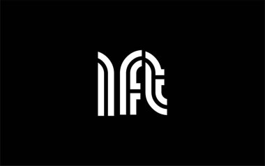 LFT Yaratıcı Eşsiz Modern Harf Logosu Tasarımı. Benzersiz bir harf dizaynına sahip stilize logo, soyut minimalist estetik ve modern cazibe sunar.