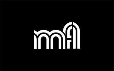 MFL Yaratıcı Eşsiz Modern Harf Logosu Tasarımı. Benzersiz bir harf dizaynına sahip stilize logo, soyut minimalist estetik ve modern cazibe sunar.