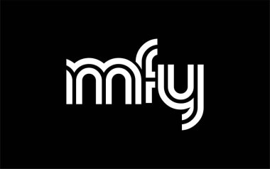 MFY Yaratıcı Eşsiz Modern Harf Logosu Tasarımı. Benzersiz bir harf dizaynına sahip stilize logo, soyut minimalist estetik ve modern cazibe sunar.