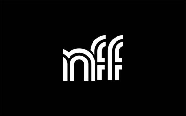 NFF Yaratıcı Eşsiz Modern Harf Logosu Tasarımı. Benzersiz bir harf dizaynına sahip stilize logo, soyut minimalist estetik ve modern cazibe sunar.