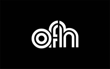 OFH Yaratıcı Eşsiz Modern Harf Logosu Tasarımı. Benzersiz bir harf dizaynına sahip stilize logo, soyut minimalist estetik ve modern cazibe sunar.