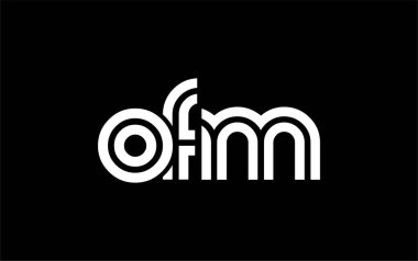OFM Yaratıcı Eşsiz Modern Harf Logosu Tasarımı. Benzersiz bir harf dizaynına sahip stilize logo, soyut minimalist estetik ve modern cazibe sunar.