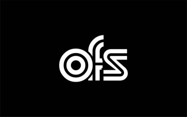 OFS Yaratıcı Eşsiz Modern Harf Logosu Tasarımı. Benzersiz bir harf dizaynına sahip stilize logo, soyut minimalist estetik ve modern cazibe sunar.