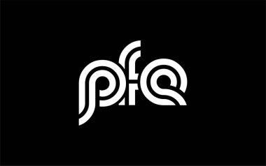 PFE Yaratıcı Eşsiz Modern Harf Logosu Tasarımı. Benzersiz bir harf dizaynına sahip stilize logo, soyut minimalist estetik ve modern cazibe sunar.