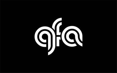 QFA Yaratıcı Eşsiz Modern Harf Logosu Tasarımı. Benzersiz bir harf dizaynına sahip stilize logo, soyut minimalist estetik ve modern cazibe sunar.