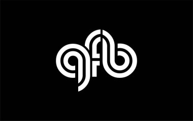 QFB Yaratıcı Eşsiz Modern Harf Logosu Tasarımı. Benzersiz bir harf dizaynına sahip stilize logo, soyut minimalist estetik ve modern cazibe sunar.