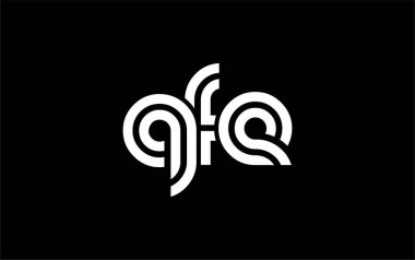 QFE Yaratıcı Eşsiz Modern Harf Logosu Tasarımı. Benzersiz bir harf dizaynına sahip stilize logo, soyut minimalist estetik ve modern cazibe sunar.
