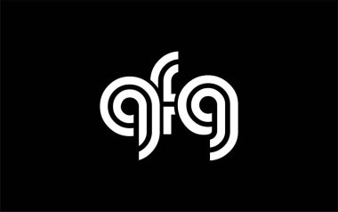 QFG Yaratıcı Eşsiz Modern Harf Logosu Tasarımı. Benzersiz bir harf dizaynına sahip stilize logo, soyut minimalist estetik ve modern cazibe sunar.