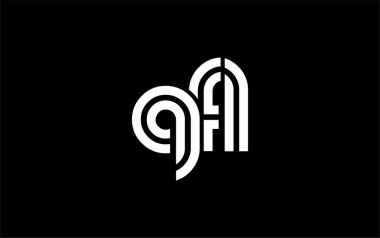 QFL Yaratıcı Eşsiz Modern Harf Logosu Tasarımı. Benzersiz bir harf dizaynına sahip stilize logo, soyut minimalist estetik ve modern cazibe sunar.