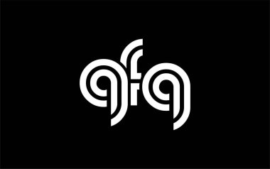 QFQ Yaratıcı Eşsiz Modern Harf Logosu Tasarımı. Benzersiz bir harf dizaynına sahip stilize logo, soyut minimalist estetik ve modern cazibe sunar.