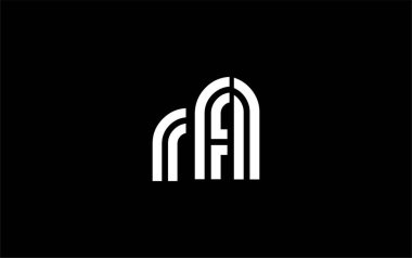 RFL Yaratıcı Eşsiz Modern Harf Logosu Tasarımı. Benzersiz bir harf dizaynına sahip stilize logo, soyut minimalist estetik ve modern cazibe sunar.