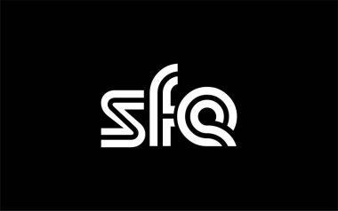 SFE Yaratıcı Eşsiz Modern Harf Logosu Tasarımı. Benzersiz bir harf dizaynına sahip stilize logo, soyut minimalist estetik ve modern cazibe sunar.