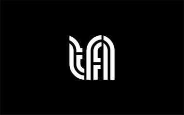TFL Yaratıcı Eşsiz Modern Harf Logosu Tasarımı. Benzersiz bir harf dizaynına sahip stilize logo, soyut minimalist estetik ve modern cazibe sunar.