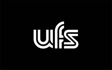 UFS Yaratıcı Eşsiz Modern Harf Logosu Tasarımı. Benzersiz bir harf dizaynına sahip stilize logo, soyut minimalist estetik ve modern cazibe sunar.